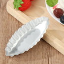 Cake Decor Aluminum Egg Tart Molds Boat Shape Baking Mould Pudding Holder