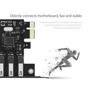 ORICO USB3.0 PCI-E 1X Extender PCIE Riser Adapter Card SATA 15 Pin Power Cable