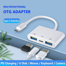 Data Sync Power Supply Converter PD Fast Charging USB 3.0 Type-C OTG Adapter