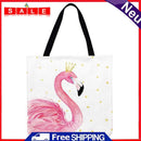 Shopping Bag with Flamingo Theme, Printed, Casual, Large, 40 x 40 cm