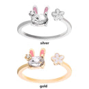 Women Opening Adjustable Gift Animal Rings Cute Ring Rabbit
