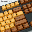 Mechanical Keyboard Keycaps, Brown, Gaming Dye-sublimation Keycap Hot Set U6Y0