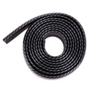 Black Soft Carbon Fiber Car Rubber Bumper Strip  Outside Bumper Front Lip