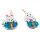 2x DIY Full Special Shape Diamond Painting Keychain Bag Decor Kit (DYSK14)