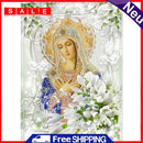 Jesus Woman 5D DIY Full Round Drill Diamond Painting Home Craft Gifts 40x50cm
