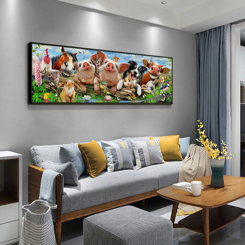 Cross Stitch Kits 11CT Stamped DIY Animal Full Embroider Embroidery Craft