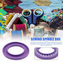 DIY Portable Bobbin Holder Silicone Round Sewing Needles Saver (Purple) Newly