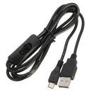 Raspberry 1.5m Micro USB Power Adapter Charging Cable with ON/OFF Switch