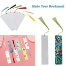 Metal Tags Crafts DIY Blank Bookmarks Sublimation Bookmark White with Tassels