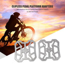 2pcs Bicycle Clipless Pedal Platform Adapters for SPD KEO Pedals (Ti Color)