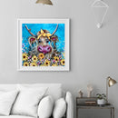 Cow in Bush Oil Paint By Numbers Art Picture DIY Home Decoration Gifts Unfr