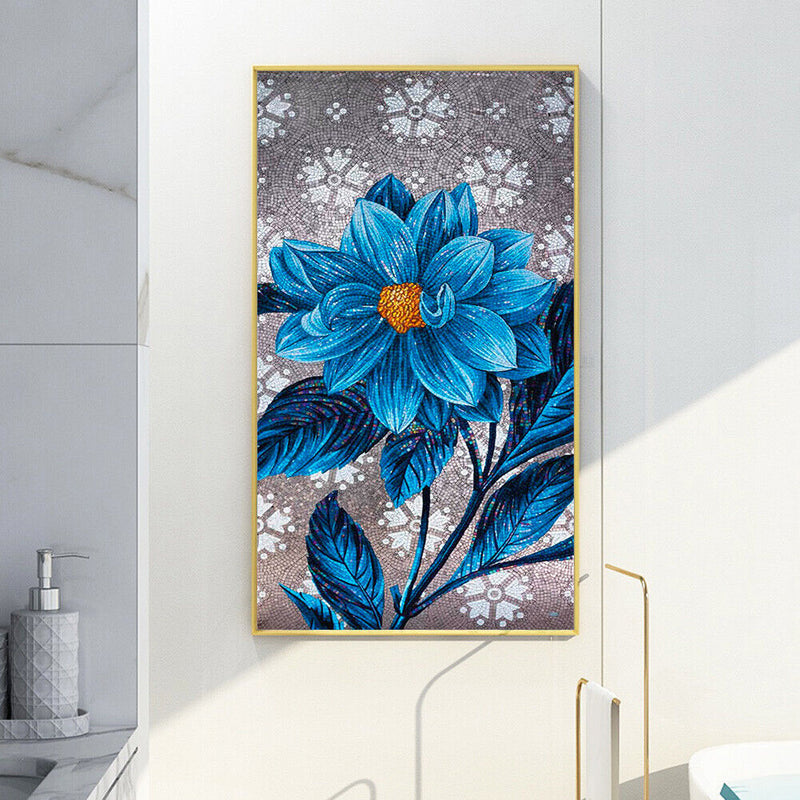 Flower 5D DIY Full Drill Round Diamond Painting Embroidery Cross Stitch Mosai