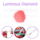 15g/Bag DIY Luminous Round Rhinestones Kit for Diamond Painting (Rose Pink)