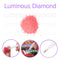 15g/Bag DIY Luminous Round Rhinestones Kit for Diamond Painting (Rose Pink)