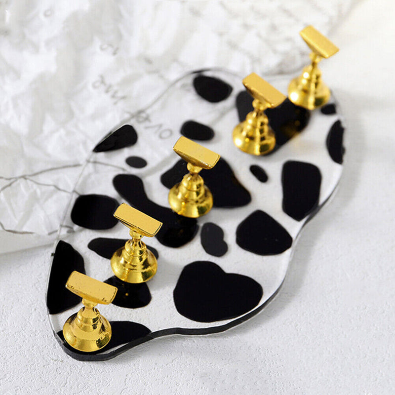 Nail Art Practice Training Display Stand Gel Color False Nails Chart (01)