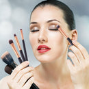 Aediea Beauty Makeup Brush Set, 7-Piece, Wooden Handle, Eyeshadow, Foundation,