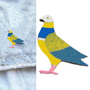 Peace dove in the colors of the Ukrainian flag as a For peace gift N1B6