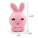 LED Night Light Cute Rabbit Intelligent Bedside Lamp Bedroom Decor (Pink)