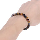Charm Tiger Eye Stone Bracelet Beads Crystal Bracelet Unisex Jewelry(6mm)