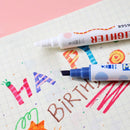 Double Head Paint Pen Drawing Tools Fluorescent Marker Highlighter Pen Set
