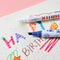 Double Head Paint Pen Drawing Tools Fluorescent Marker Highlighter Pen Set