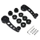 2pcs Aluminum Alloy Car Window Handle Winder Riser Replacement(Black) Newly