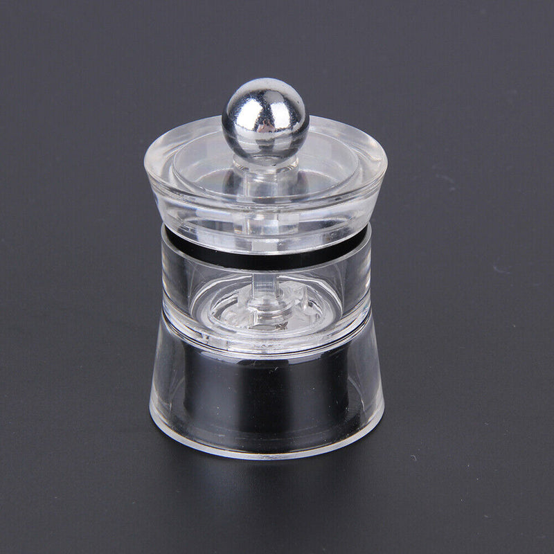 2pcs Mini Acrylic Manual Grinding Device Salt Pepper Mill Grinder Kitchen