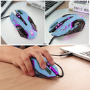 Computer Mouse, Wired 6 Buttons Ergonomic 2400dpi Optical Computer Gaming Mice