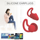 Silicone Ear Plugs Sound Insulation Anti Noise Sleeping Earplugs (Red) Newly