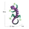Metal Gecko Wall Outdoor Hanging Statue Home Artwork Fence Decor (Purple) Newly
