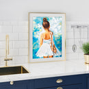 5D DIY Diamond Painting Ballet Girl Full Drill Embroidery Craft Set Home De