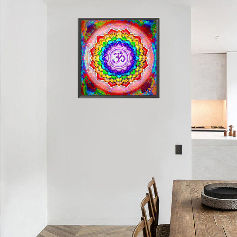 DIY Full Round Drill Diamond Painting color mandala Mosaic Rhinestone Art