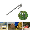 Outdoor Picnic Camping Stainless Steel Tent Pegs Stake Nails Ground Pin Hoo