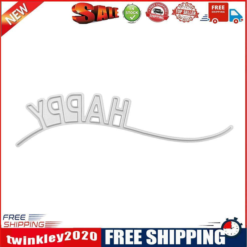 Metal Cutting Dies Stencil for DIY Scrapbooking Photo Album Happy Christmas