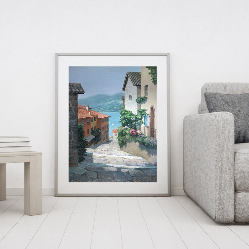 40x50cm Alley Frameless Picture Oil Paint By Numbers Hand Painted Picture Kit