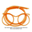 Novelty Eyeglasses Drinking Straw for Kids Birthday Party Supplies (Orange)