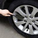 Vehicle Car Wheel Hub Cleaning Tip Brush Tyre Tire Rim Scrub Cleaner Access