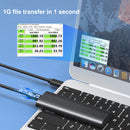 K1689 NVME SATA Hard Drive Enclosure Portable External HDD Box M.2 Dual Protocol