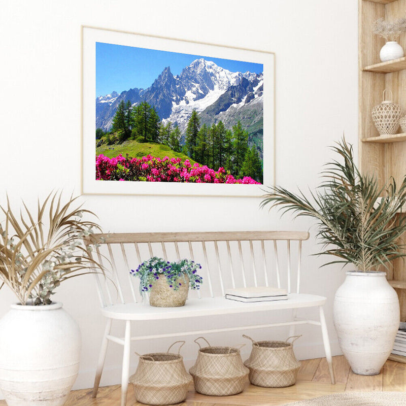 DIY Cotton Thread Art Mont Blanc Printed Full Cross Stitch Set Handicraft Gifts