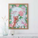 5D Diamond Painting Kit Rose Bird Partial Special Shape Drill DIY Wall Art Craft