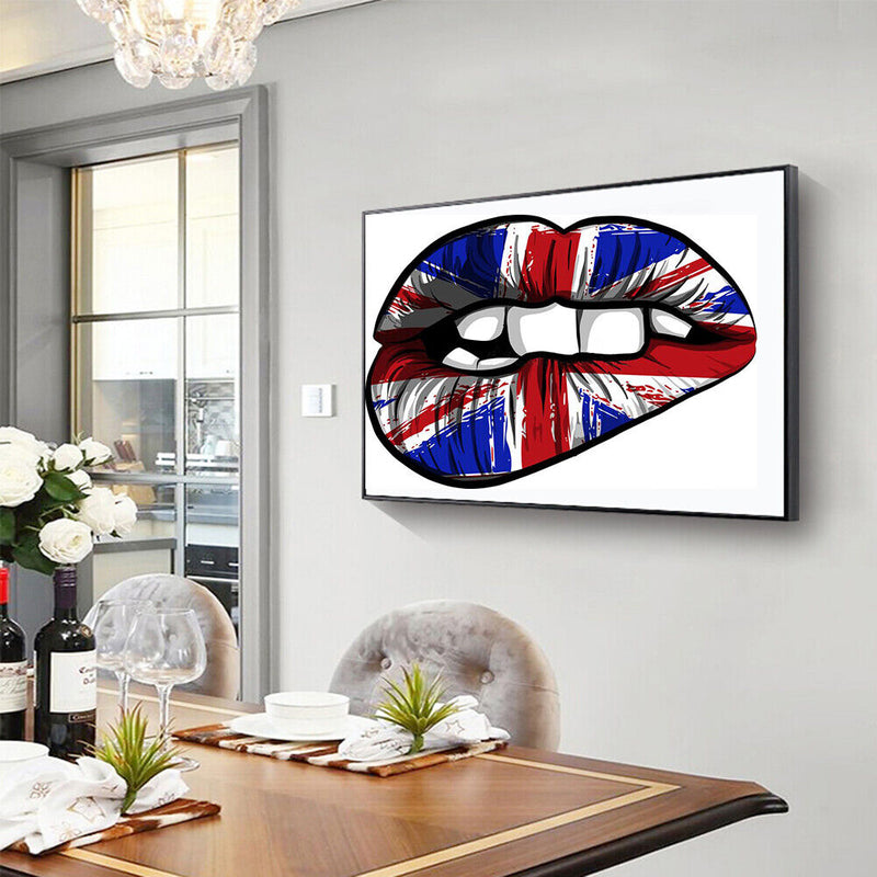 5D DIY Diamond Painting National Flag Full Drill Art Pictures Rhinestone Gift