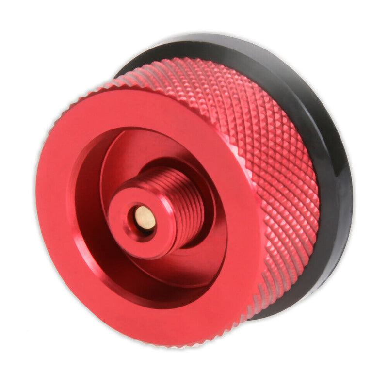 Outdoor Camping Picnic Stove Converter Long-Flat Gas Bottle Adapter(Red) Newly