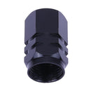 4pcs Aluminum Alloy Car Wheel Tire Valve Air Caps Stem Covers (Black)