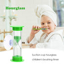 2min Hourglasses Kid Teeth Brushing Timer w/Suction Cup Home Decor (Green)