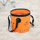20L Folding Bucket Outdoor Camping Waterproof Water Storage Bags (Orange) Newly