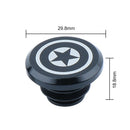 2pcs Aluminum Handlebar End Caps Plugs for MTB Road Folding Bike (Black 2)