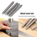 4pcs Metal Jewelry Stamps Punch Blank Bangle Stamping Mold (Smile Face) Newly