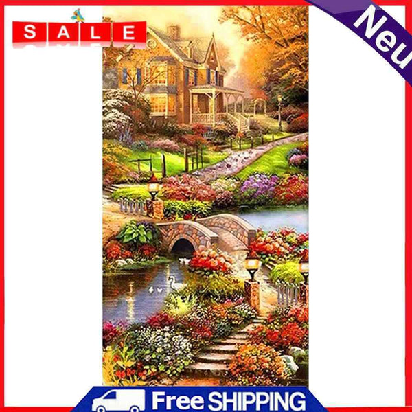 5D Diamond Painting Full Square Drill Garden Picture of