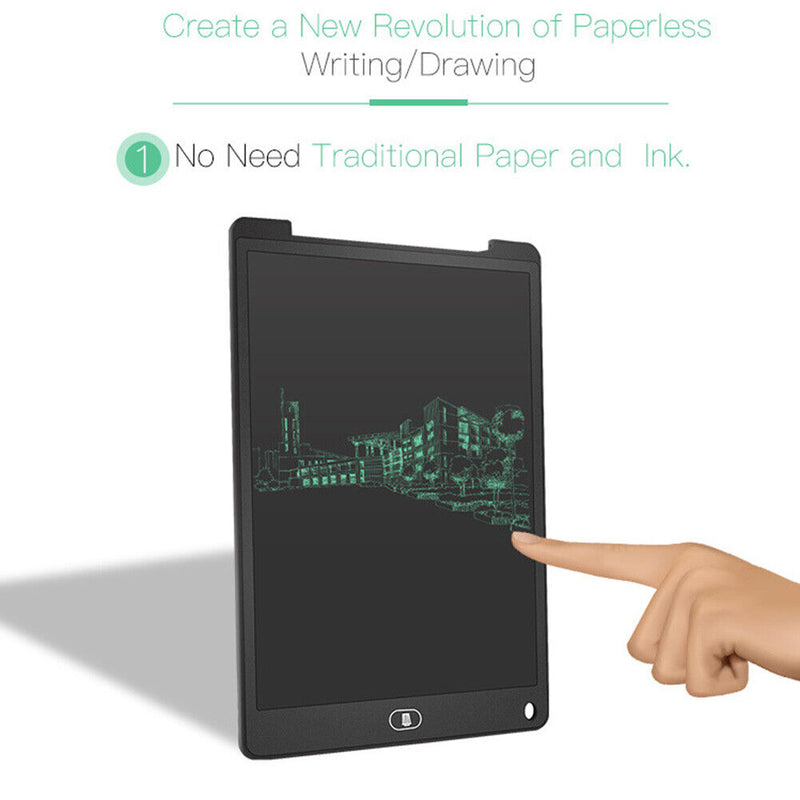 12 inch Digital LCD Writing Tablet Electronic Drawing Pads Board (Black)