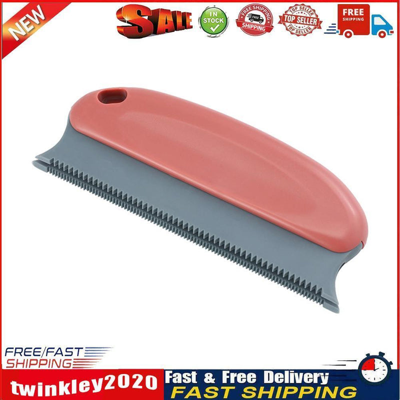 Dog Cat Pet Hair Remover Manual Cleaning Brush for Carpets Beds (Red) Newly